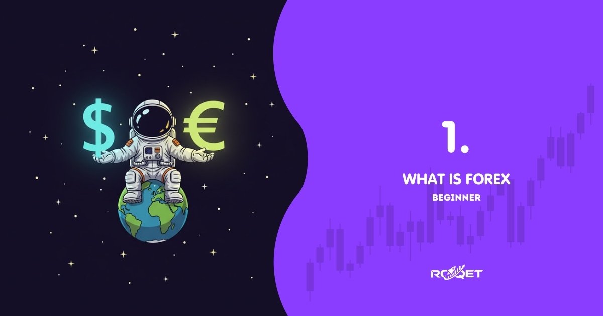 A comic-style astronaut sitting on a tiny floating globe holding two shining currency symbols (like a glowing dollar and euro), with soft stars in the background — one simple unified scene, no text.